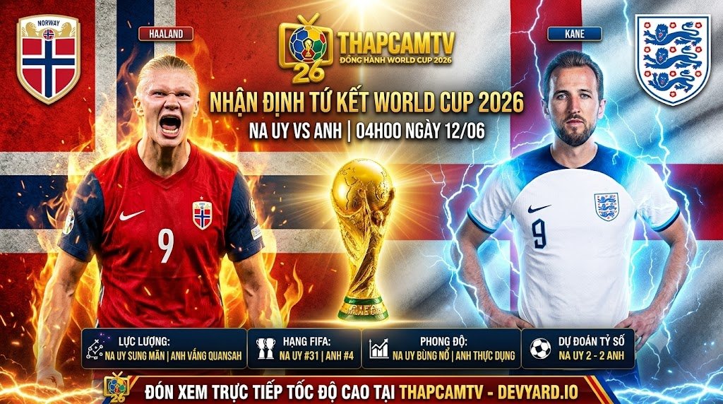 Nhận Định Na Uy vs Anh (04h00, 12/07): “Ngựa Ô” Bắc Âu Thách Thức Bức Tường Xứ Sương Mù